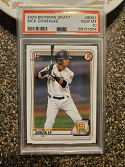 2020 Bowman Draft Nick Gonzales RC #BD81 PSA 10 Gem Mint
