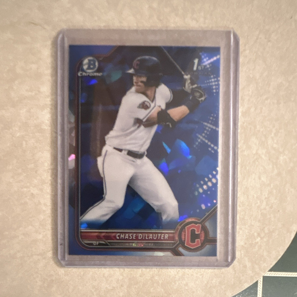 Topps 2022 Bowman 1st sapphire Draft Chase DeLauter 1st #BDC-49