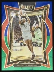 Makayla Timpson 2025 Panini WNBA Select Basketball Blue-Green Prizm #87 /349 RC