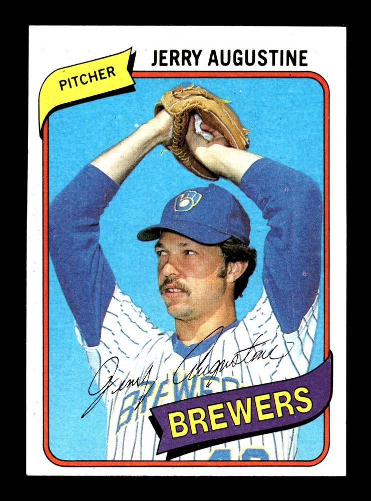 1980 Topps Baseball Set Break #243 Jerry Augustine – Milwaukee Brewers EX-NM