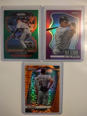 Cal Ripken (Lot Of 3) 2 2022 Prizm Refractors, Green, Purple,2025 Orange 181/ P.