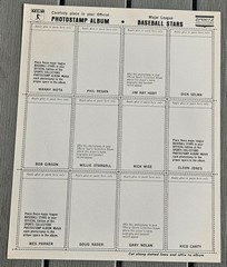 1969 MLB Baseball Photostamps Bob Gibson Willie Stargell Panel Sheet NL Series 3