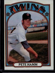 1972 Topps Baseball Set Break #501 Pete Hamm, Ex