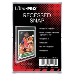 Ultra Pro Recessed Snap Tite Holds 2-1/2×3-1/2 inch standard cards
