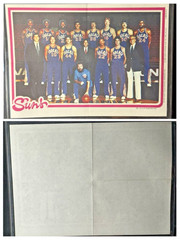 1980-81 Topps NBA Basketball 16 Team Mini-Poster Complete Set Bird Magic Dr J