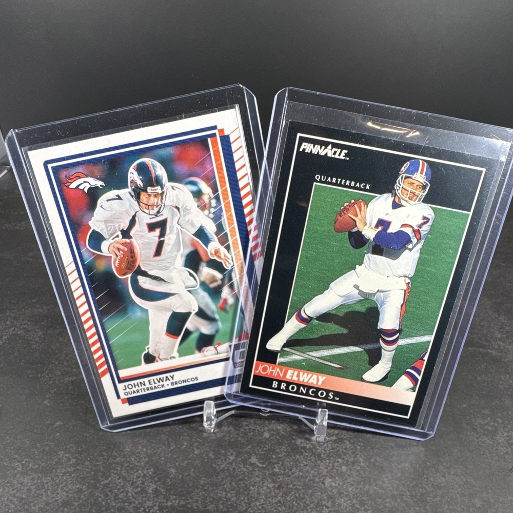 Donruss/Pinnacle John Elway Broncos 2-Card Lot 2025 #212 #255