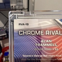 #RVA-19 Alan Trammell 2026 Topps Chrome Chrome Rivals Away Detroit Refractor⚾️🔥