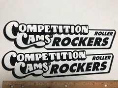 Competition Cams Roller Rockers drag Racing contingency decal stickers NOS lot