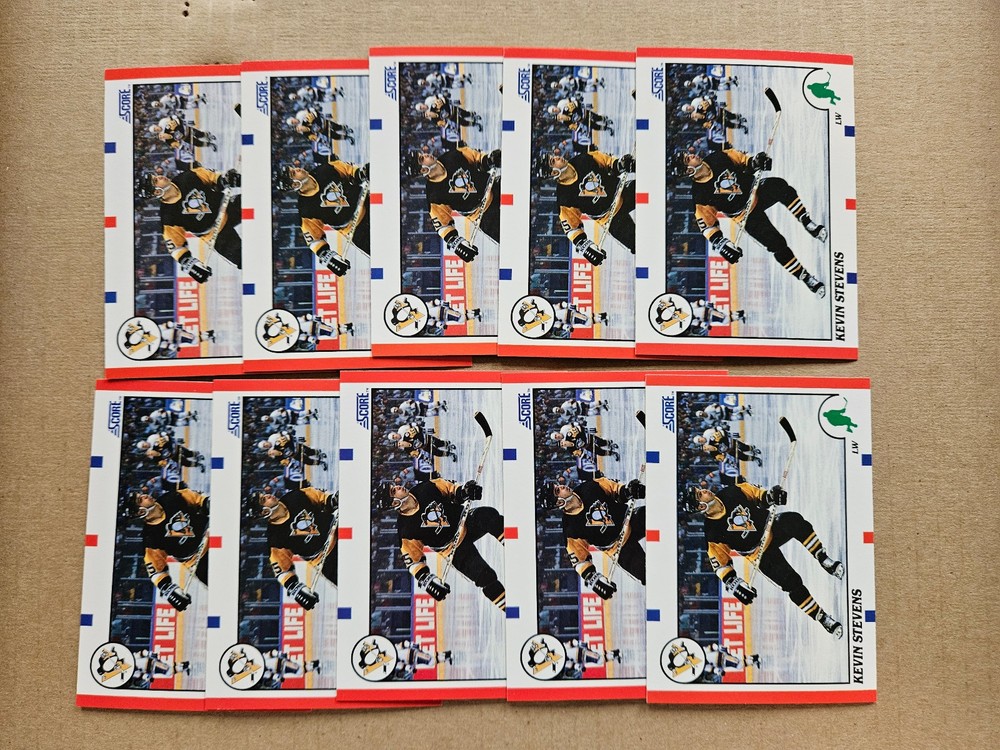 1990-91 Score American Kevin Stevens 10 Rookie Card Lot #53