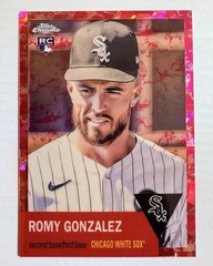 2022 Topps Chrome Platinum Anniversary #127 Romy Gonzalez Fuchsia Atomic #d /100