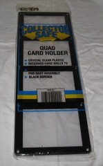 Collector Safe Quad Trading Card Screw Down Holder 4-card screwdown frame