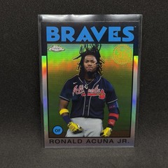 Ronald Acuna Jr. 2021 Topps Chrome 35th Anniversary Refractor #86BC-3 Braves