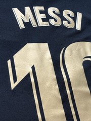2020/21 Barcelona Away Jersey #10 Messi XL Nike Soccer La Liga farewell Black
