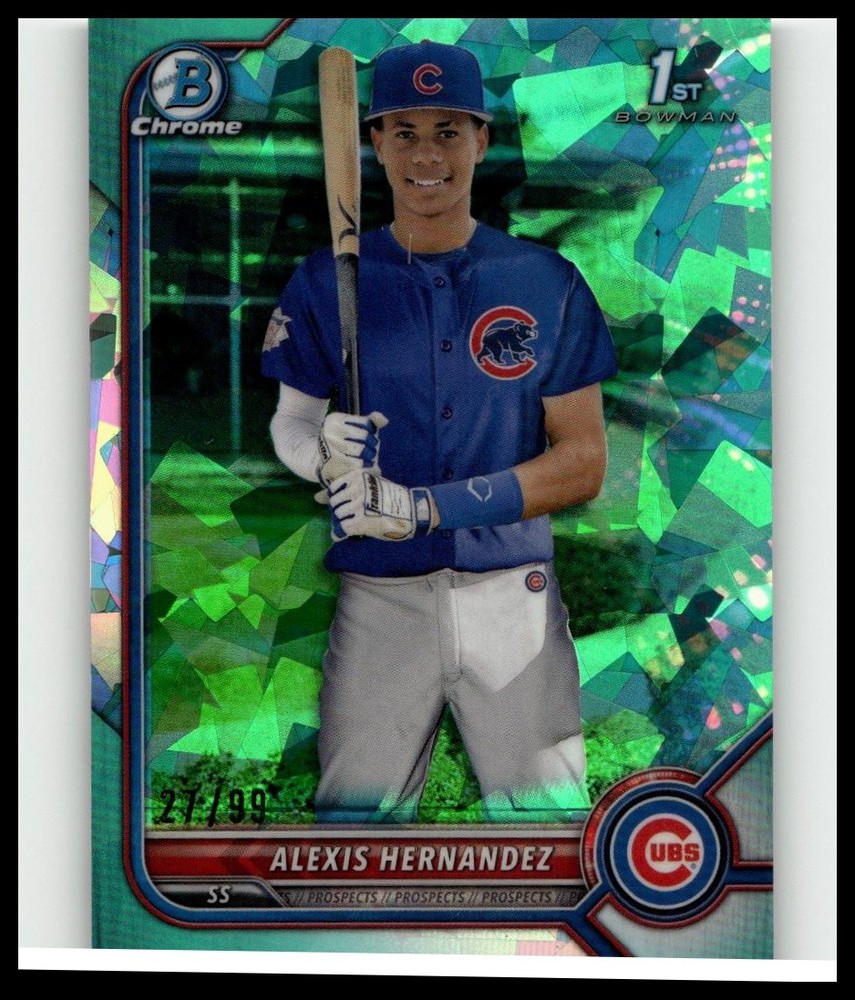 2022 1st Bowman Chrome Sapphire Teal Refractor Alexis Hernandez /99 #BCP-172