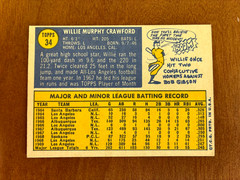 1970 Topps Baseball Card #34 Willie Crawford Los Angeles Dodgers