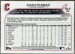 Zach Plesac 2022 Topps Chrome Veteran Auto #CVA-ZP Cleveland Guardians