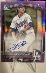 2025 Bowman Chrome Hyun-Seok Jang True Purple Refractor On Card Auto /250