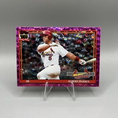 Albert Pujols 2026 Topps #T91-43 Pink Crackle Foilboard SP Cardinals HOF Card