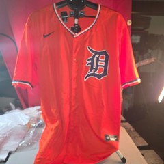 New orange Detroit Tigers Tarik Skubal baseball jersey. Sizes small to 3X.