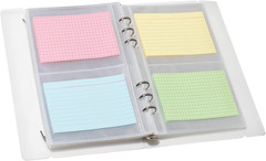 3×5 Index Card Holder Binder – Card Organizer for Note Cards, Flash Cards, and R