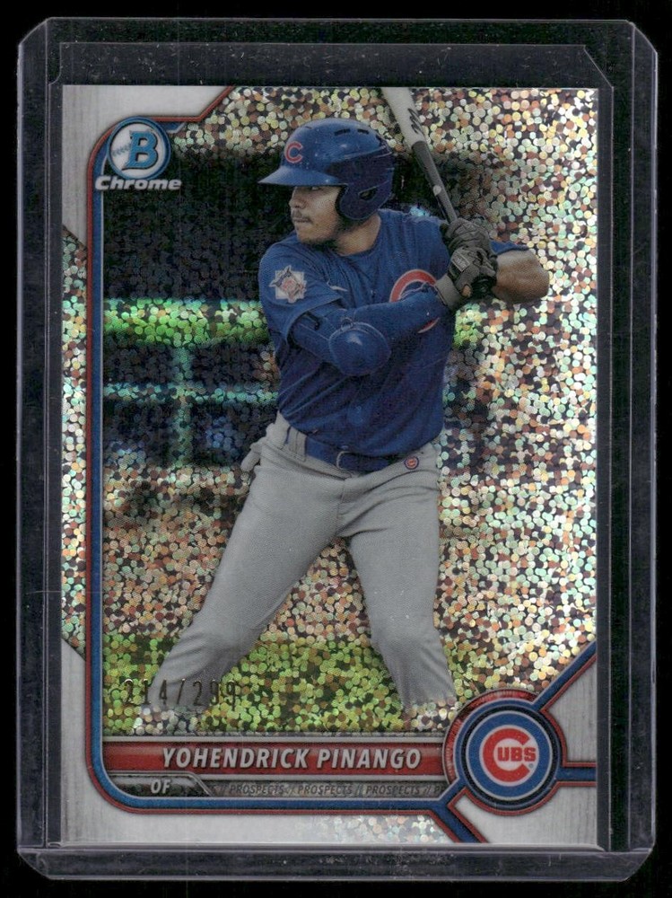 2022 Bowman #BCP-95 Yohendrick Pinango Chrome Prospects Speckle Refractors #/299