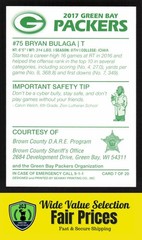2017 GB Packers Police Ashwaubenon Public Safety Bryan Bulaga #7 Packers