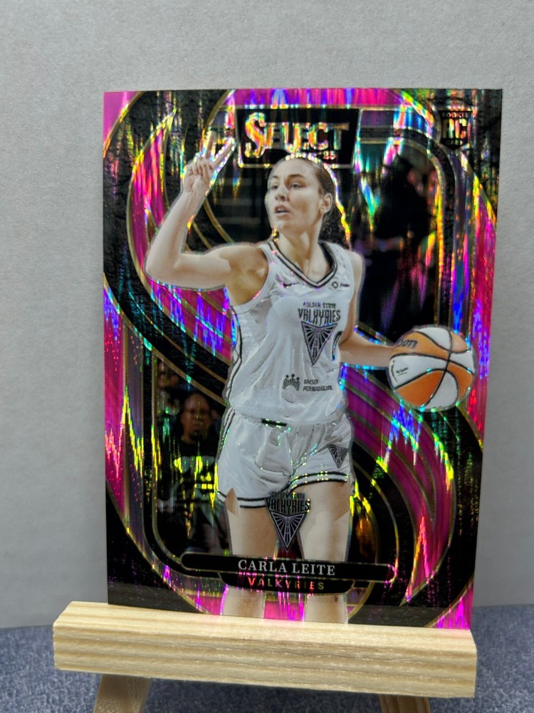 Carla Leite [Pink Flash Prizm] #177 2025 Panini Select WNBA