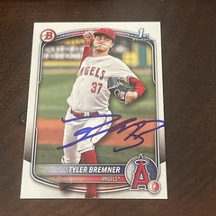 2025 Bowman Draft Baseball Tyler Bremner Los Angeles Angels BD-37 AUTO SIGNED IP