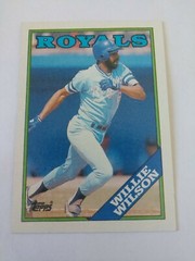 WILLIE WILSON – 1988 TOPPS BASEBALL – CARD #452 – KANSAS CITY ROYALS