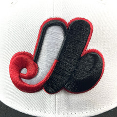 New Era Montreal Expos Exclusive White Black Red 9FIFTY Snapback Hat Cap