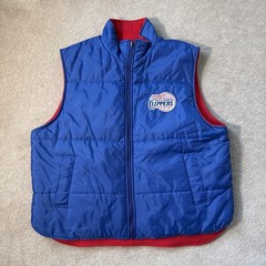 Vtg Los Angeles Clippers Unique Sports Generation Reversible Full Zip Vest XXL