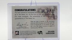 2011-12 In the Game Captain-C Series – Autograph Eric Staal #A-ES Silver (AU)
