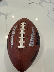 Gale Sayers Signed Wilson NFL Football HOF 77 Autographed Chicago Bears No COA