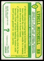 1978 Topps Holsum #3 Lydell Mitchell