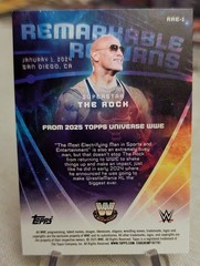 2025 Topps Universe WWE The Rock Remarkable Returns #RRE-1