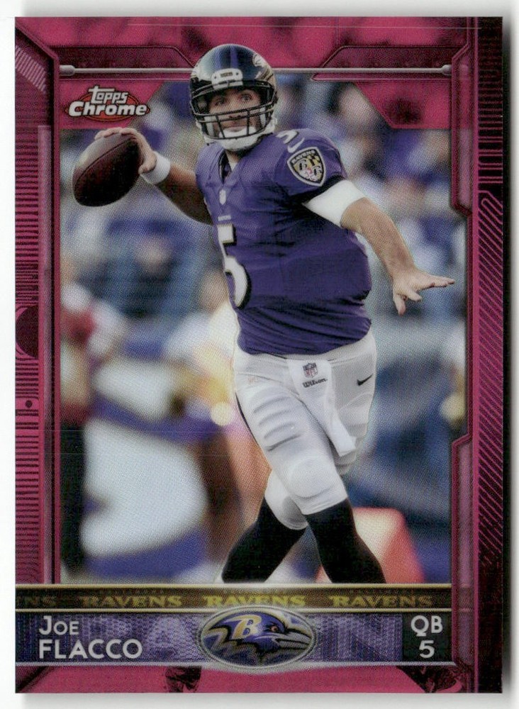 2015 Topps Chrome – Joe Flacco #54 BCA Pink Refractor /399