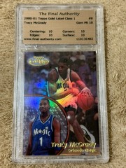 2000-01 Topps Gold Label Tracy McGrady #8 TFA Gem MT 10 Magic