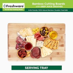 Freshware 24 Inch 3XL Bamboo Cutting Boards for Kitchen, 24 x 18 in,
