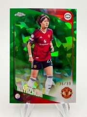 2025-26 Topps Chrome UEFA Sapphire HINATA MIYAZAWA Green Refractor /99 #91