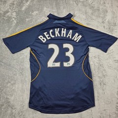 David Beckham Jersey Mens Small Navy Blue LA Galaxy 2009 2010 Away Adidas MLS