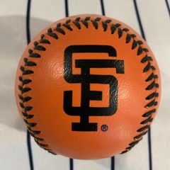 San Francisco Giants Logo Orange 1993 Chevron Team Stars Souvenir Baseball Ball