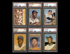 1962 Topps Baseball Complete Set (598) Mantle Mays Aaron PSA 6