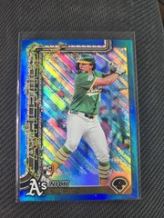 Nick Kurtz (RC) – 2025 Topps Holiday Blue Glitter Foil #H40 – Oakland A’s