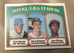 1972 Topps – League Leaders Tom Seaver, Dave Roberts, Don Wilson #91