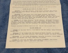 1977 Baseball Commissioner’s Office Press Release World Series Reggie Jackson