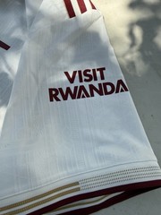 adidas Arsenal Soccer Jersey 2XL White/Burgundy/Gold Emirates Fly Better
