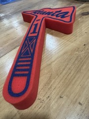 Atlanta Braves #1 Foam Tomahawk Vintage Team Souvenir Fan Merchandise NM