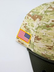 Kansas City Chiefs New Era Hat Cap 39Thirty Sz L/XL USA Salute to Service Camo