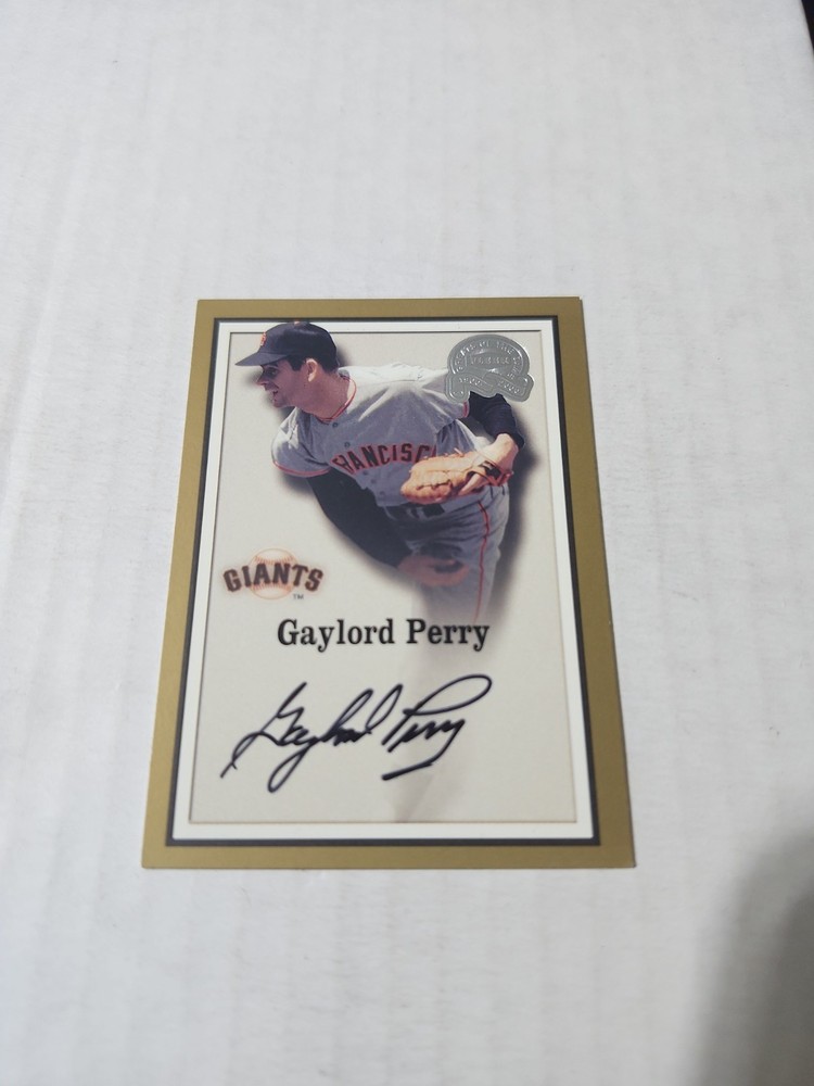 2000 Fleer Graets Of The Game Gaylord Perry Auto NNO