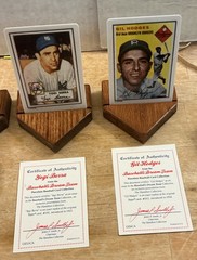 Topps Baseball&rsquo;s Dream Team 1990 MLB Porcelain Card Lot (6)